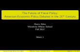 The Future of Fiscal Policy - Booth School of Businessfaculty.chicagobooth.edu/owen.zidar/teaching/Fall2017/wws593i/... · The Future of Fiscal Policy: ... Shifts of demand curve
