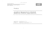 Justice Support in United Nations Peace Operations · Justice Support in United Nations Peace Operations Contents: A. Purpose B. Scope c. Rationale D. Policy E. Terms and definitions