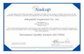 Alloyweld Inspection Co. Inc. ·  · 2016-07-11AC7114/1S Rev I - Nadcap Supplemental Audit Criteria for NonDestructive Testing Facility Penetrant ... AC7110/5S Rev D - Nadcap Supplemental