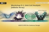 Workshop 9-1: Unit Cell Analysis (Infinite Array)rafaelr/inel6068/HFSS/HFSS_Antenna_v2015_v1/... · Workshop 9-1: Unit Cell Analysis (Infinite Array) ... Example – Unit Cell Analysis