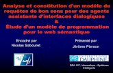 Analyse et constitution d'un modèle de requêtes de bon ...perso.limsi.fr/jps/research/commonsense/doc/03.S_DEA.slides... · Analyse et constitution d'un modèle de requêtes de