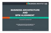 BUSINESS ARCHITECTURE AND BPM ALIGNMENT - c.ymcdn.comc.ymcdn.com/sites/ · business. Business Architecture is defined as: “A blueprint of the enterprise that provides a common understanding