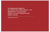 Independent Cultural Review of Essex County Fire and ... · Cultural Review of Essex County Fire & Rescue Service September 2015 3 Background to the Review 1. Essex County Fire and