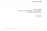 UDC2500 Universal Digital Controller Product Manual€¦ · UDC2500 . Universal Digital Controller . Product Manual. 51-52-25-127 . Revision 6 . March 2012 . Honeywell Process Solutions