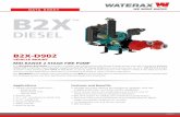 TM - Portable Fire Pumps WATERAX B2X-D902 pump pairs a reliable high performance Mid-Range 2-stage pump end with a powerful Kubota D902-E4B 3-Cylinder Fuel ... TM DIESEL. 05/2015 US