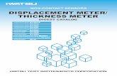 IWATSU Displacement & Thickness Meter elements, crystal vibration, ... Sensor head Piezo-electric element. 4 Application of Displacement Meter and Thickness Meter ...