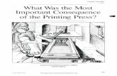 OBa What Was the Most Important Consequence of the ... · What Was the Most Important Consequence ... What Was the Most Important Consequence of the Printing Press? ... Renaissance,