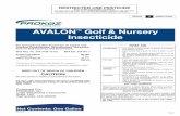 Creating Value AVALON Golf & Nursery Insecticide - … not use household utensils to measure Avalon Golf & Nursery Insecticide. Page 3 General Applications Instructions