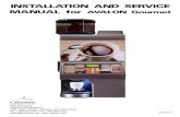INSTALLATION AND SERVICE MANUAL for … AND SERVICE MANUAL for AVALON Gourmet Table of Contents ... INSTALLATION AND SERVICE MANUAL for AVALON Gourmet 3 …
