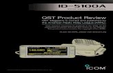 QST Product Review - Icom America · QST Product Review QST Magazine is owned and published by the American Radio Relay League (ARRL). Icom America expresses its gratitude to the