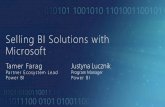Selling BI Solutions with Microsoft the exclusive community calls and NDA roadmap ... Selling BI Solutions with Microsoft Author: Tamer Farag Created Date: 1/10/2017 7:49:18 AM ...