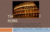 Rome falls - San Jose State University - Powering Silicon …€¦ · PPT file · Web view · 2015-01-12The legacy of Rome. Standard 6.7.8: Discuss the legacies of Roman Art and