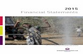 2015 - Kirkens Nødhjelp · CASH FLOW STATEMENT 2015 ... (NOK '000) Notes 31.12.2015 31.12.2014 ASSETS ... the class of the project they relate to. During 2015, ...