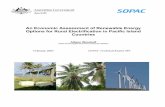An Economic Assessment of Renewable Energy Options for ... · An Economic Assessment of Renewable Energy Options for Rural Electrification in Pacific Island Countries ... Summary