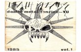 Death Speaks #1 (1985) - Send Back My Stamps! | Metal ... · vol. 1 "DEATH SPEAKS"fanzine: ... crusher consisting of Shavm Helsel on guitar, Deve ... heavy metal vanguard—is one