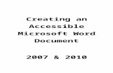 Word Accessibility Instructions - index / Minnesota.govmn.gov/oet/images/TA_Word_Accessibility_Instructions.doc · Web viewWhen a list is created with the bullets or numbering function,