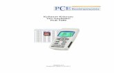 Kullanım Kılavuzu Veri Kaydedici PCE-T390±m Kılavuzu 3 1 Giriş PCE Teknik Cihazlar’dan PCE-T 390 dijital termometre aldığınız için teúekkür ederiz. * K/J/T/E/R/S Tip,