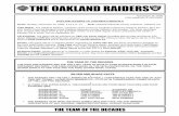 THE OAKLAND RAIDERS - National Football Leagueprod.static.bengals.clubs.nfl.com/.../wr091122_raiders.pdfTHE PERCENTAGE OF ANY ORIGINAL AMERICAN FOOTBALL LEAGUE FRANCHISE. THE TEAM