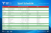 sport Schedule - Ontario Winter Games · Boxing North Simcoe Sports & Recreation Centre 527 Len Self Blvd ... Fencing Orillia Secondary School 250 Collegiate Dr ... Sport Schedule