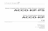 Door Controller Module with Power Supply ACCO-KP-PS · Door Controller Module with Power Supply ACCO-KP-PS Door Controller Module ACCO-KP Firmware version 2.0 acco-kp_en 08/08 SATEL