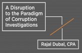 ADisruption to the Paradigm of Corruption Investigations · Payroll Non-Cash 23.2% Expense ... 50% reduction from penalties and fines if they fully cooperate ... and avoiding penalties.