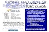 BIOTECHNOLOGY SEMINAR 8 APRIL 2003 - PRAC€¦ · research contracts joint ventures strategic alliances licence agreements ... VIENNA, Va., April 4 / PRNewswire-FirstCall/ --NORTHEASTERN