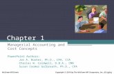 Introduction to Managerial Accounting - California State …hcbus013/powerpoint/Cha… · PPT file · Web view · 2009-07-22Chapter 1 Managerial Accounting and Cost Concepts PowerPoint