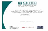 Measuring Tax Compliance Attitudes: What surveys can … · Measuring Tax Compliance Attitudes: What surveys can ... by asking people to what extent they believe tax evasion ... In