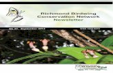 Richmond Birdwing Conservation Network - Newsletter … · Richmond Birdwing Conservation ... uses these vines to draw itself up to the light at the top of the trees ... into the