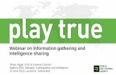 Webinar on Information gathering and Intelligence … on Information gathering and Intelligence sharing ... One of the objectives of the 2015 ISTI is to establish ... sport news, sport