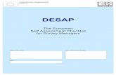 DESAP - UNSD — Welcome to UNSDunstats.un.org/unsd/dnss/docs-nqaf/Eurostat-desap G0-LEG...The DESAP Checklist has been designed in order to fulfil a number of quite different functions.