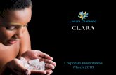 Corporate Presentation March 2018 - lucaradiamond.com€¦ · reliance on forward‐looking statements and information. ... Introduction Lucara’s 100 ... implementation of dividend