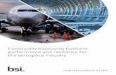 Continually improving business performance and resilience ... · Continually improving business performance and resilience for ... This covers MRO activities of whole aircraft, ...