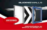 SLIDING WALLS - attaca.nl ATTACA brochure Sliding walls V1...ATTACA sliding walls are available in 4 types, each with their own characteristics (pages 6 and 7). The walls can be ...