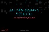 Lab: ARM Assembly Shellcode - azeria-labs.com · ARM Architecture and Cores Arch W Processor Family ARMv6 32 ARM11 ARMv6-M 32 ARM Cortex-M0, ARM Cortex-M0+, ARM Cortex-M1, SecurCore