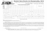 Mumbai Open - Form · Mumbai Open Karate-do Championship, ... assistant instructors, organizers, school ... Office : 201, Sai Parag Enclave CHSL, Shirdi Nagar, Bhayander (E ...