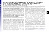 Permian vegetational Pompeii from Inner Mongolia and its ... · Permian vegetational Pompeii from Inner Mongolia and its implications for landscape paleoecology and paleobiogeography