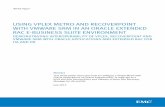 USING VPLEX METRO AND RECOVERPOINT WITH VMWARE SRM …€¦ · Using VPLEX Metro and RecoverPoint with VMware SRM in an Oracle Extended 4 RAC E-Business Suite Environment VPLEX Distributed