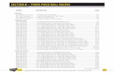 SECTION B – THREE PIECE BALL VALVES · Copyrigh 2016 A Valves, Manufactur Conbrac Industr - Print USA B-1 Table of Contents SECTION B – THREE PIECE BALL VALVES SERIES DESCRIPTION
