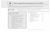 6 The Legal Environment of Credit - NACM - National …web.nacm.org/pdfs/educ_presentations/Principles_Ch6_… ·  · 2016-10-12Chapter 6 | The Legal Environment of Credit 6-1 ...