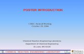 POSTER INTRODUCTION - Washington University in …crelonweb.eec.wustl.edu/files/CRELMEETINGS/2002/Poster...CSTR Fitting Gas Tracer Response Fitting Using ADM Model (RTD) B.C. DC8”,