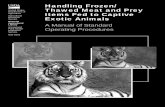 Handling Frozen/ Thawed Meat and Prey Items Fed to … Frozen/ Thawed Meat and Prey Items Fed to Captive Exotic Animals A Manual of Standard Operating Procedures ... Appendix A. Properties