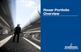 Roxar Portfolio Overview - Emerson€¢ Roxar Portfolio and Applications Overview o Roxar Software Solutions o Downhole Solutions ... Reduces Risks and Assures Quality. 88 . 90 . 72