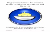 Registered Nurses Association of the Northwest Territories ... Level Competencies... · of the Northwest Territories and ... Canadian Council of Registered Nurse Regulators ... Registered
