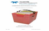 COMPONENT MAINTENANCE MANUAL - … vented away from the battery and aircraft. The venting mechanisms consist of ... COMPONENT MAINTENANCE MANUAL LT TELEDYNE BATTERY PRODUCTS. COMPONENT