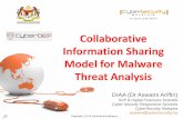 Collaborative Information Sharing Model for Malware … ·  · 2017-08-08Collaborative Information Sharing Model for Malware ... Finance Energy Government Service Transportation