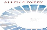 Our practice in Spain - Allen & Overy office brochure.pdf · securitisation of mortgage and non mortgage loans, trade receivables, ... Our Spain Public Law practice offers expertise