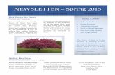 NEWSLETTER – Spring 2015 - Scott, Brown County, …townofscott.com/.../2015/06/2015-Newsletter-final-PDF.pdfTown Constable (Vote for 2) Other positions/items being voted on include: