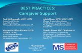 Best Practices Caregiver Support - Veterans Helping … Best Practices.pdf · Define “caregiver” & provide a clear picture of the ... Equipment Satisfaction. ... “Powerful Tools