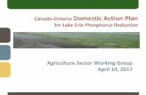Canada-Ontario Domestic Action Plan for Lake Erie ... Domestic Action Plan for Lake Erie Phosphorus Reduction ... Michigan/ Ohio) Target for ... the Leamington area and Thames River.